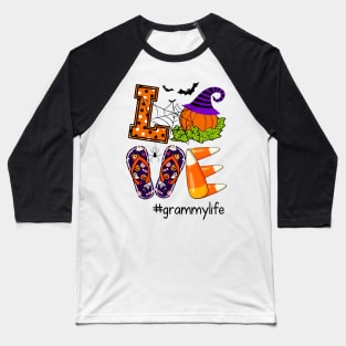 Love Grammy Life Pumpkin Halloween Costume Baseball T-Shirt